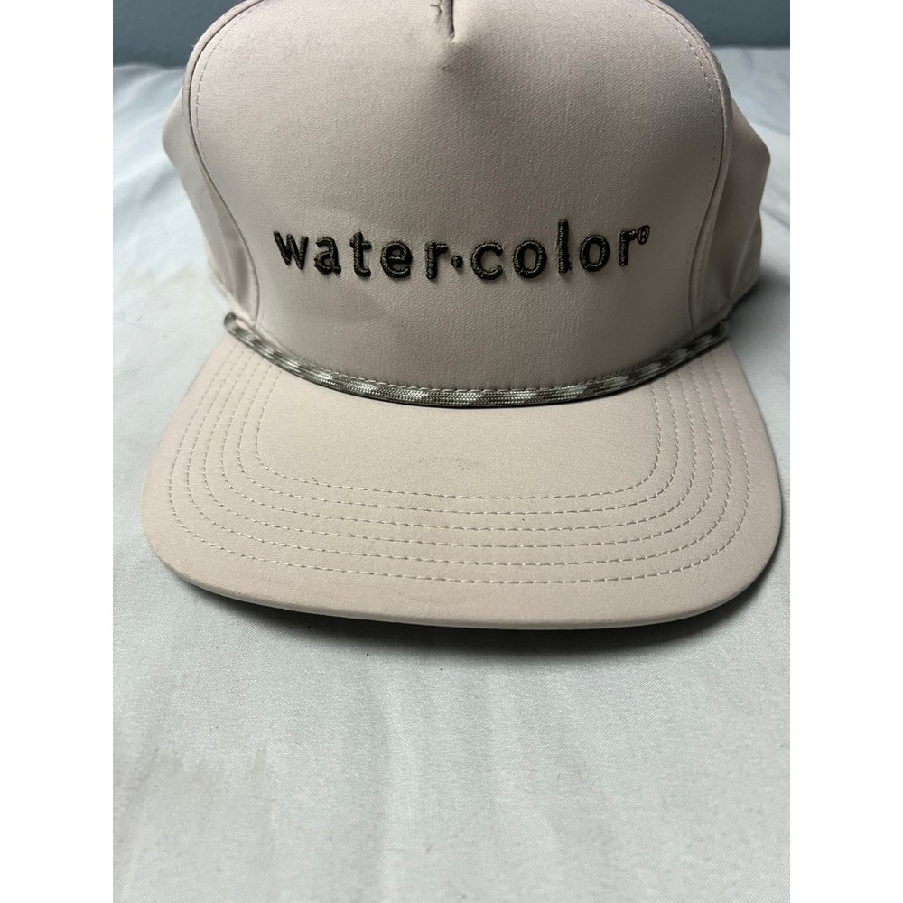 Legacy 92 Watercolor Embroidered Rope Hat Beige Snapback Performance Cap